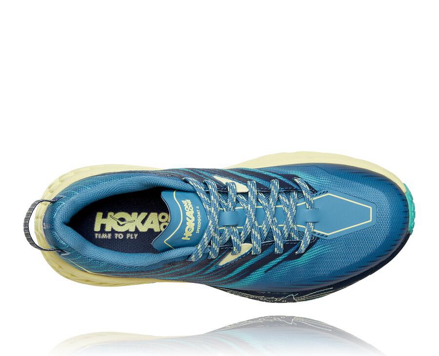 Chaussure Trail Hoka One One Speedgoat 4 Femme - Bleu - LFY-201497